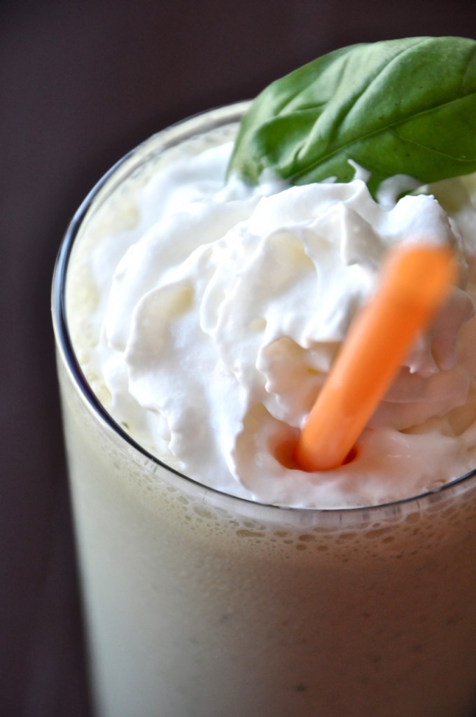 Peanut Butter and Basil Milkshake #minimalistbaker