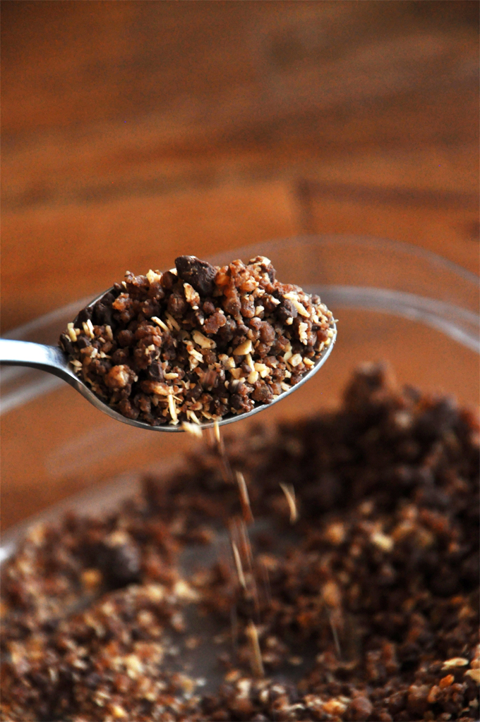 Spoonful of No-Bake Cookie Sprinkles for topping pancakes