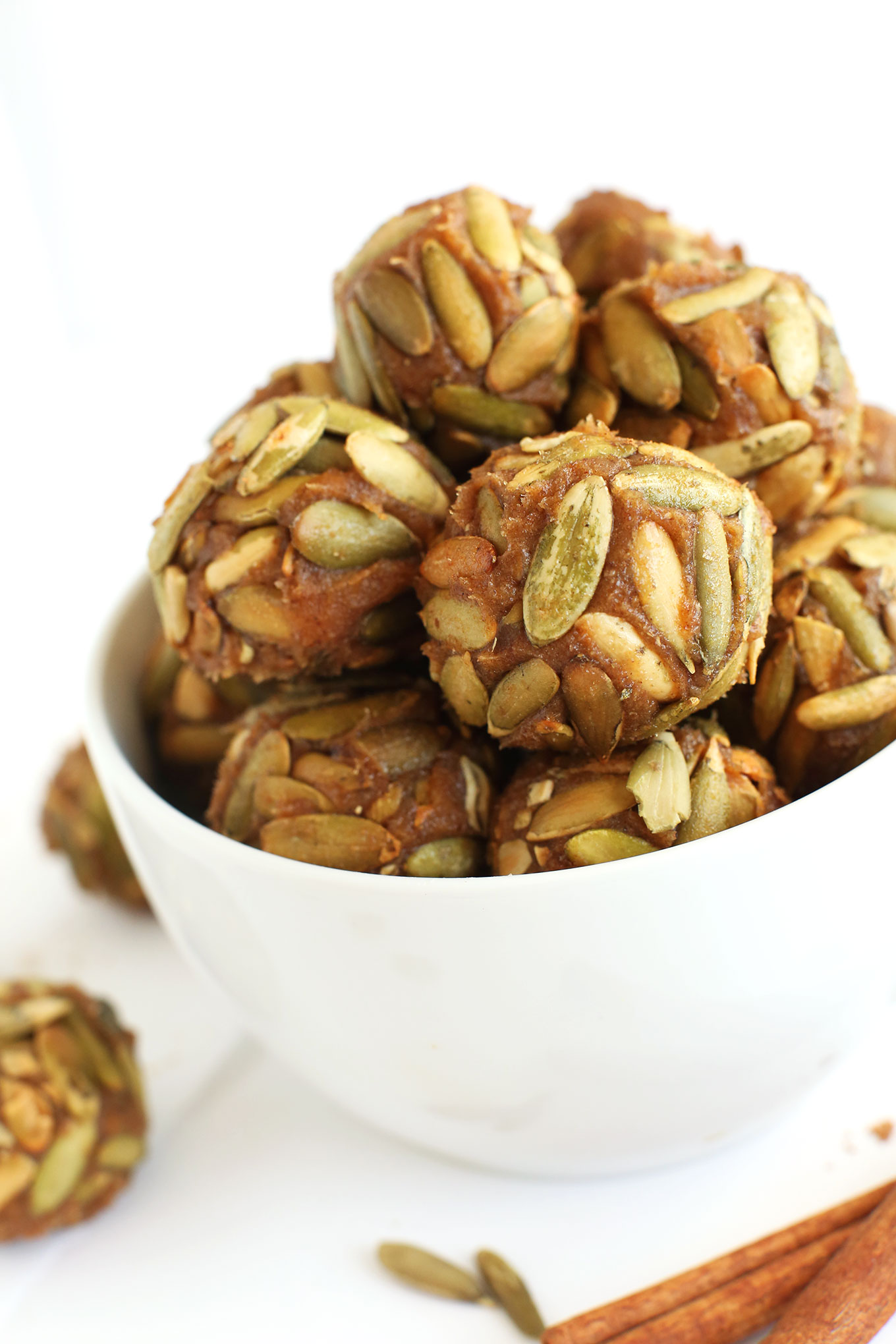 Bowl of our date-sweetened Pumpkin Caramels recipe
