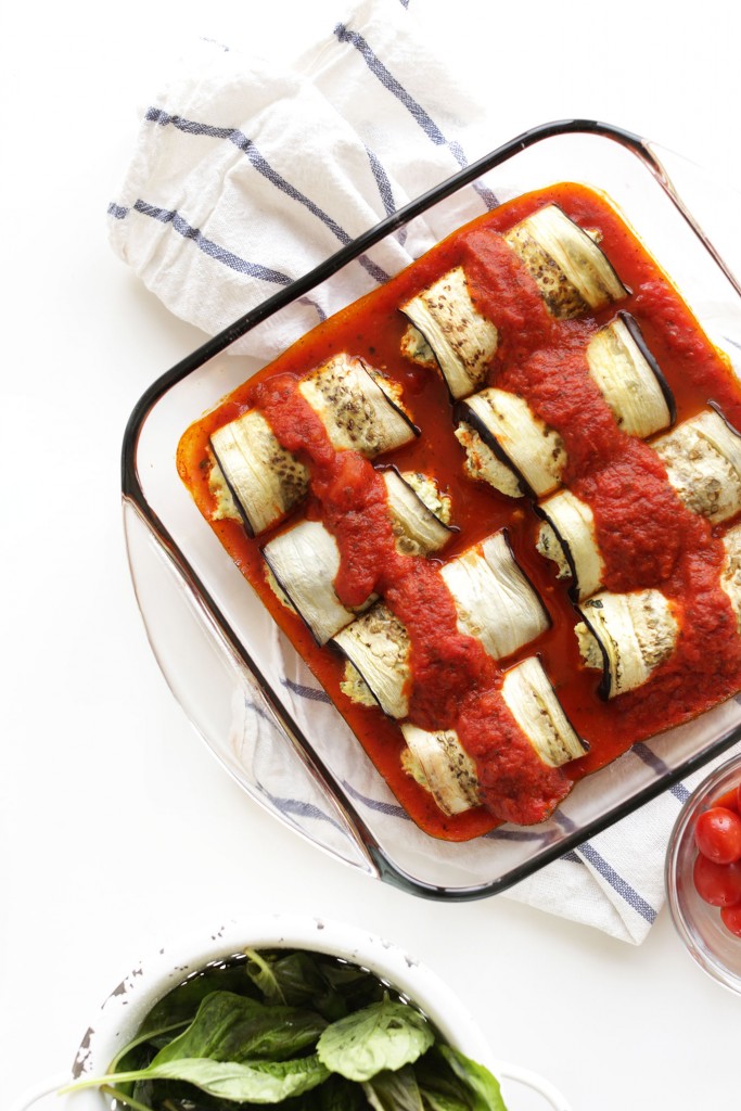 AMAZING Eggplant Lasagna Roll Ups! 10 ingredients and SO satisfying #vegan #glutenfree #healthy