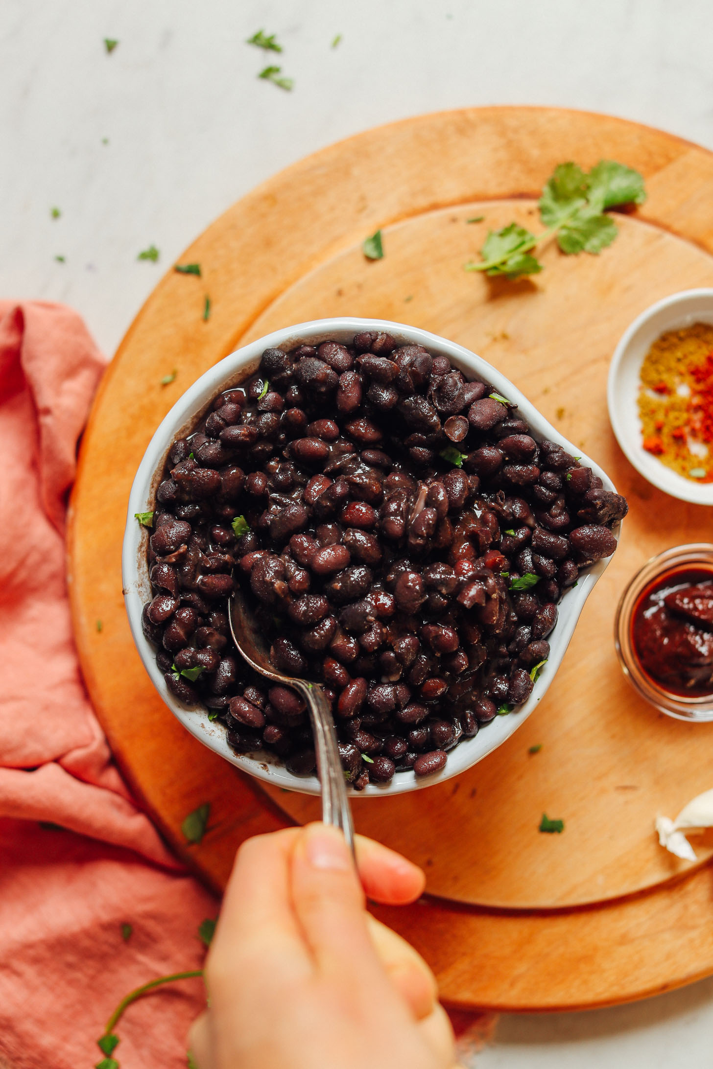 Bowl of black beans